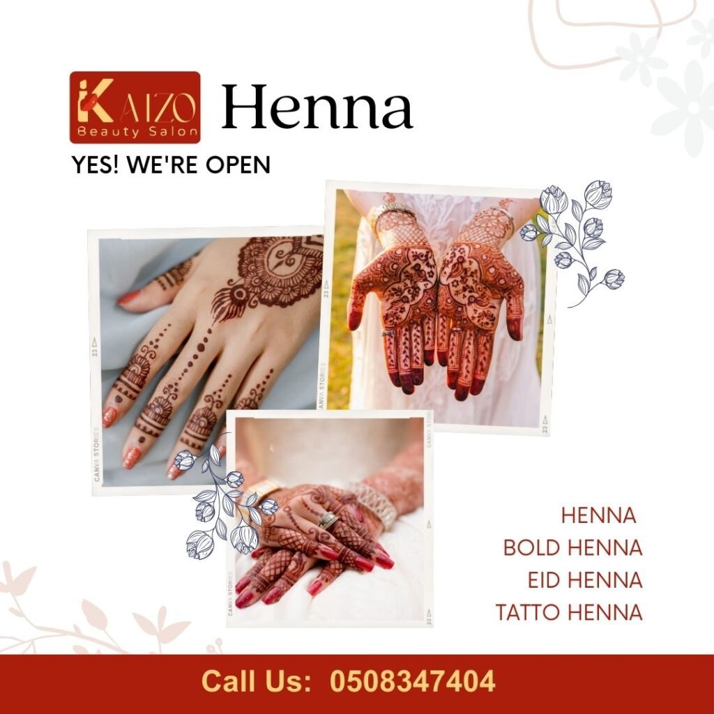 Looking for the best beauty salon in Al Barsha for a Feet Henna Design? At Kaizo Beauty, we offer one of the best Feet Henna Design services in Dubai with a focus on quality, precision, and care — all starting at just AED 60+.